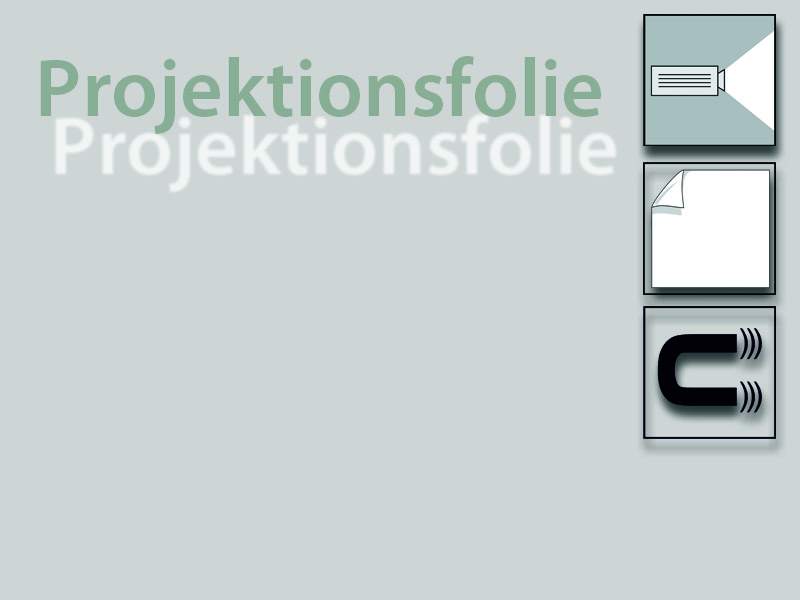 selbstklebende Projektionsfolie